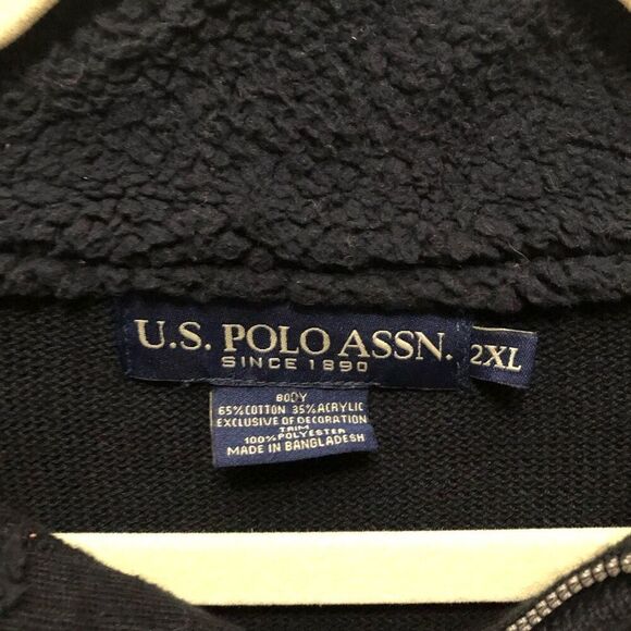 US Polo Association 1/4 Zip Sweater Nice Weight for Warmth - Picture 6 of 6